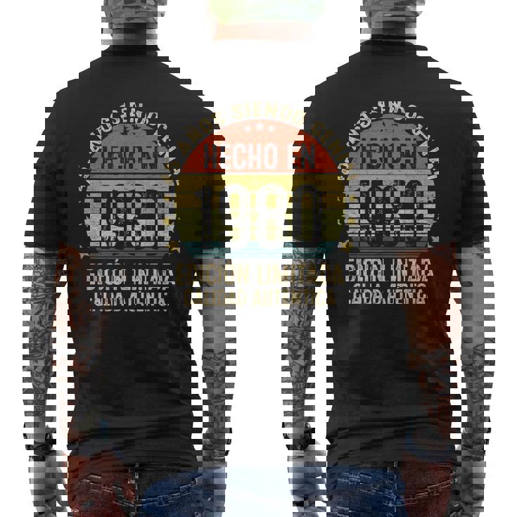 Hecho En 1980 45 Años Cumpleaños Divertido Regalo 45 Años Camiseta Hombre Estampado Espalda