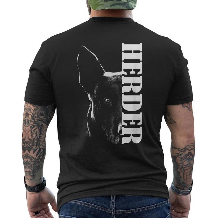 Herder Dutch Shepherd Hollandse Herdershond T-Shirt mit Rückendruck