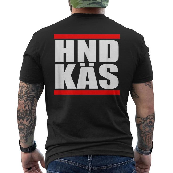 Hessischer Hnd Käs Handkäs T-Shirt mit Rückendruck