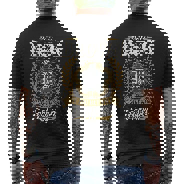 Het Is Een Brown Ding Je Zou Het Niet Begrijpen Brown Naam T-Shirt mit Rückendruck