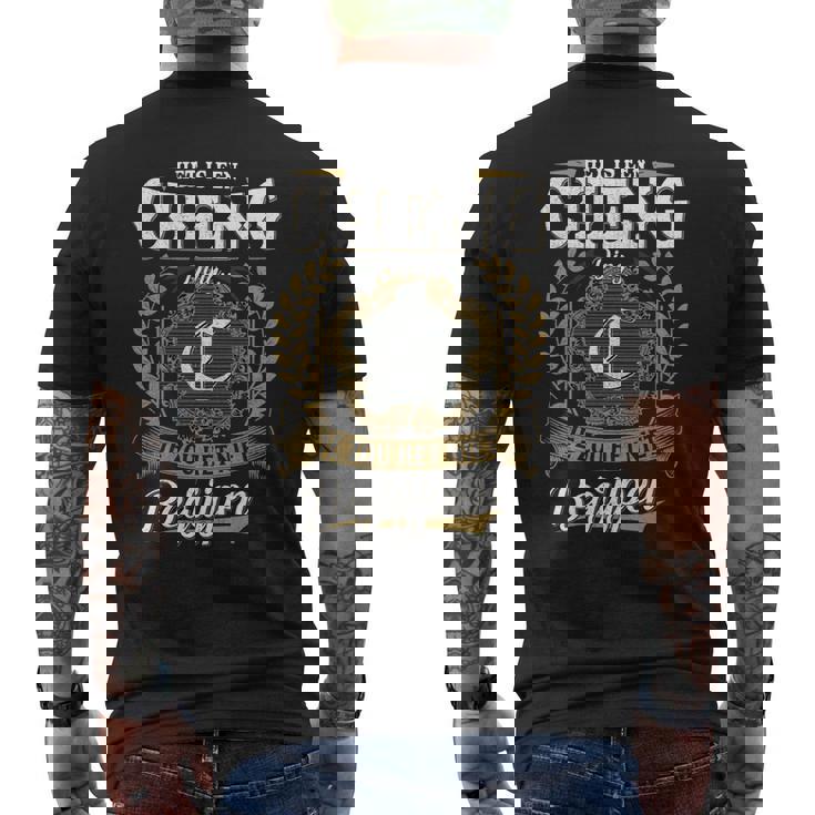 Het Is Een Cheng Ding Je Zou Het Niet Begrijpen Cheng Naam T-Shirt mit Rückendruck