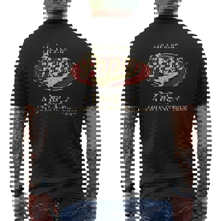 Het Is Een Papa Ding Je Zou Het Niet Begrijpen T-Shirt mit Rückendruck