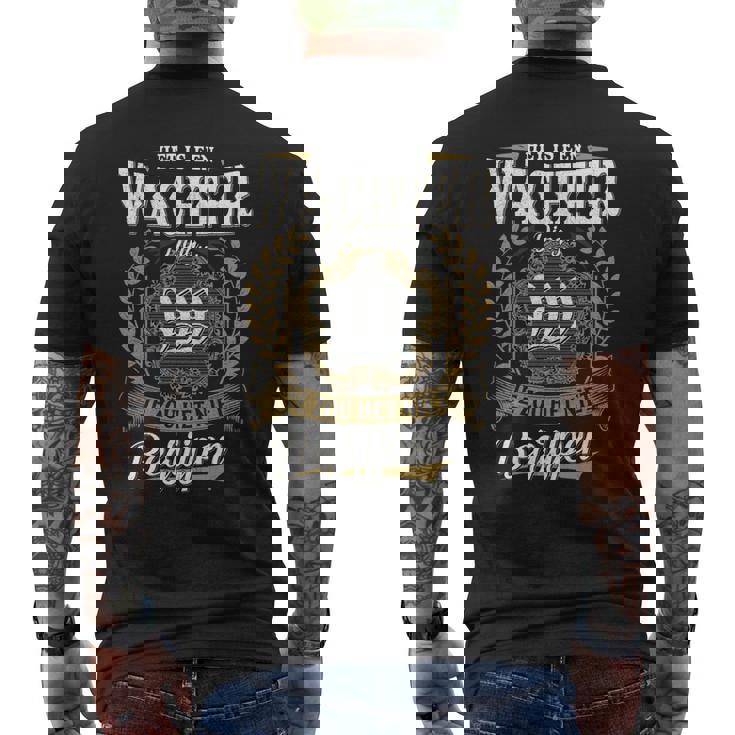 Het Is Een Wachter Ding Je Zou Het Niet Begrijpen Wachter Naam T-Shirt mit Rückendruck