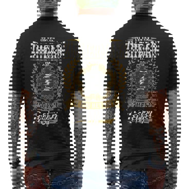 Het Is Een Zimmermann Ding Je Zou Het Niet Begrijpen Zimmermann Naam T-Shirt mit Rückendruck