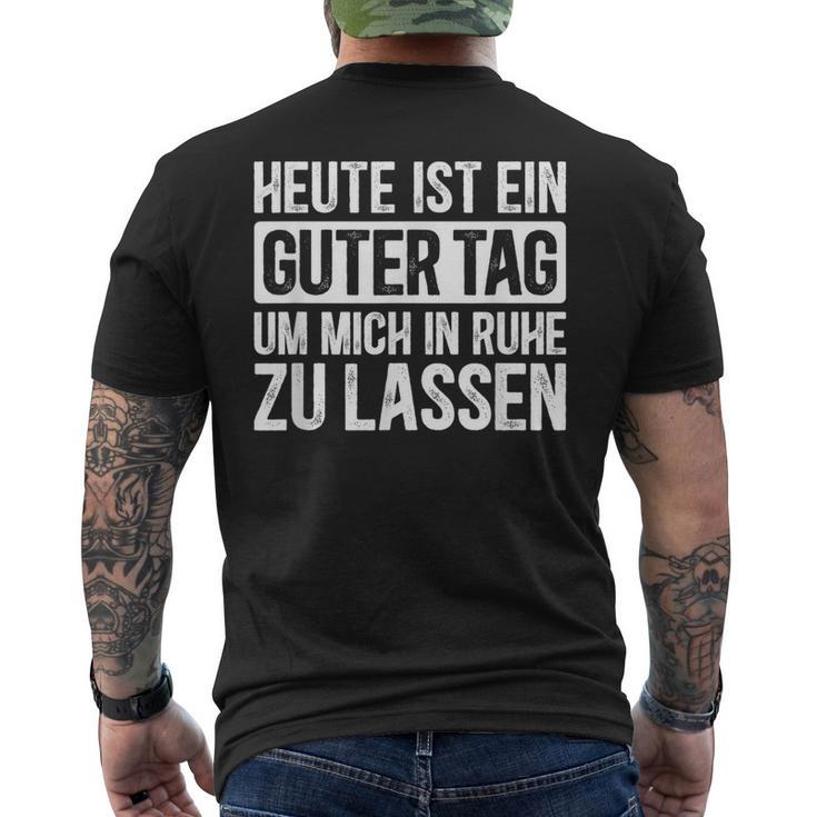 Heute Ist Ein Guter Tag Sayings T-Shirt mit Rückendruck