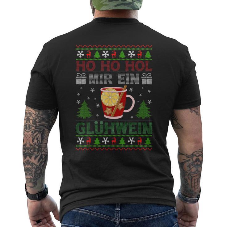 Ho Ho Hol Mir Mal Ein Glühwein T-Shirt mit Rückendruck