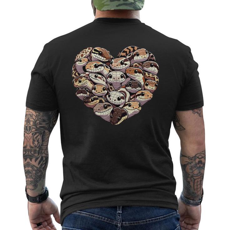Hognose Snake Lover Puff Adder Snakes Men's Back Print T-Shirt
