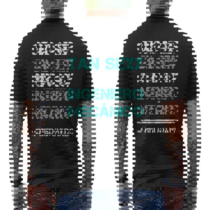 Hombre Ingeniero Mecanico Sexy Regalo Original Graduación Camiseta Hombre Estampado Espalda