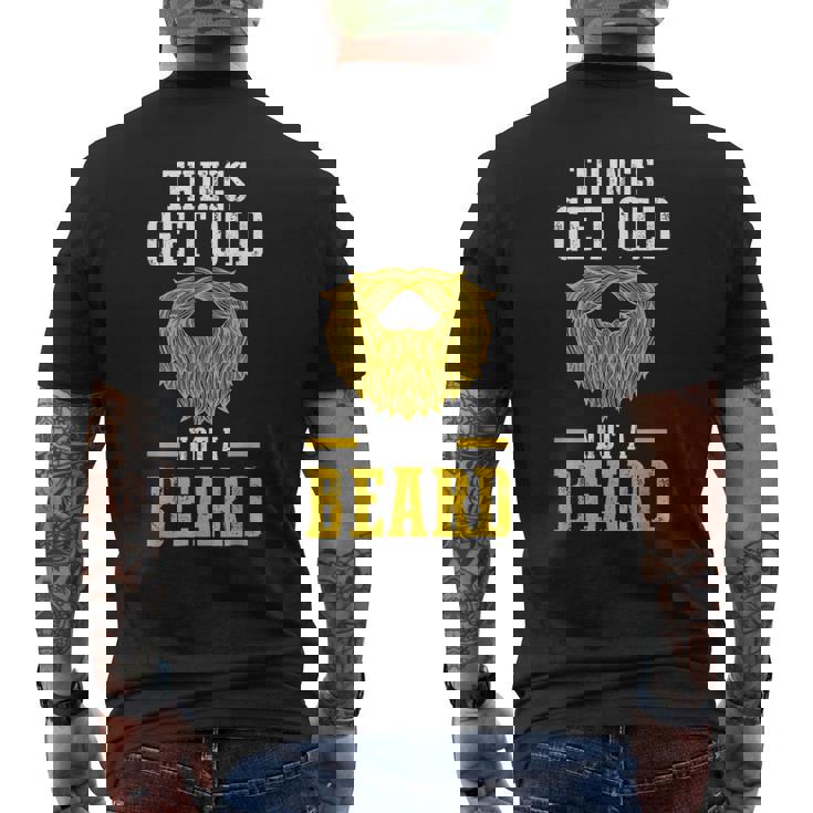 Hombre Las Cosas Envejecen No La Barba Las Barbas Camiseta Hombre Estampado Espalda