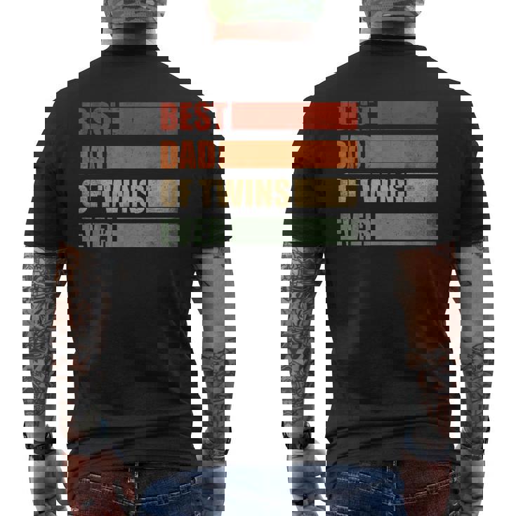Hombre Padre De Gemelos Retro Papá Gemelo Papá De Mellizos Camiseta Hombre Estampado Espalda