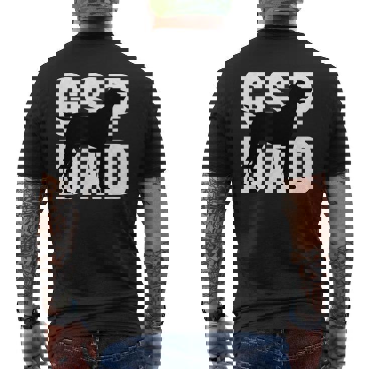 Hombre Puntero Inglés De Pelo Corto Regalo Gsp Dad Silhouette Camiseta Hombre Estampado Espalda