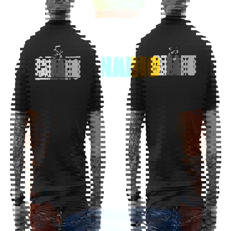 Hombre Soy Canario Diseño Con La Bandera De Canarias Camiseta Hombre Estampado Espalda