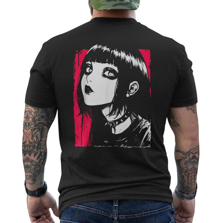 Horror Anime Manga Japan Japanese Creepy Kawaii Goth Punk T-Shirt mit Rückendruck