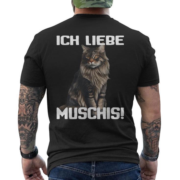 Ich Liebe Muschis I Love T-Shirt mit Rückendruck