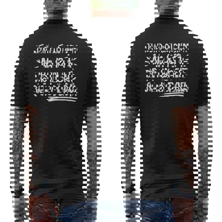 Intento Controlar Mi Mala Hostia Pero La Gente No Colabora Camiseta Hombre Estampado Espalda