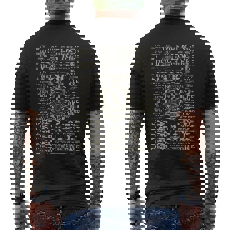 It's A Love Thing Love Name Men's T-shirt Back Print