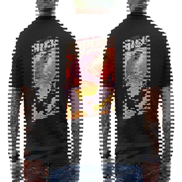 It's Ninjesus 80S Action Movie Parodie Drôle Chrétien Jésus T-shirt imprimé au dos