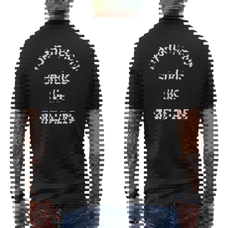 Je Parie Que Mon Âme Sent Comme Laille Natale De Midland Texas T-shirt imprimé au dos