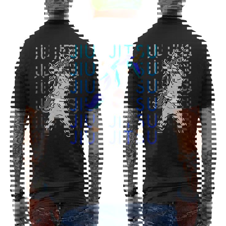 Jiu Jitsu Dabbing Unicornio Para Niñas Bjj Camiseta Hombre Estampado Espalda