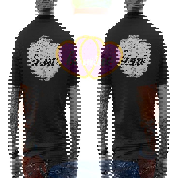 Joli Cadeau De Saint-Valentin Avec Inscription Be Mine T-shirt imprimé au dos