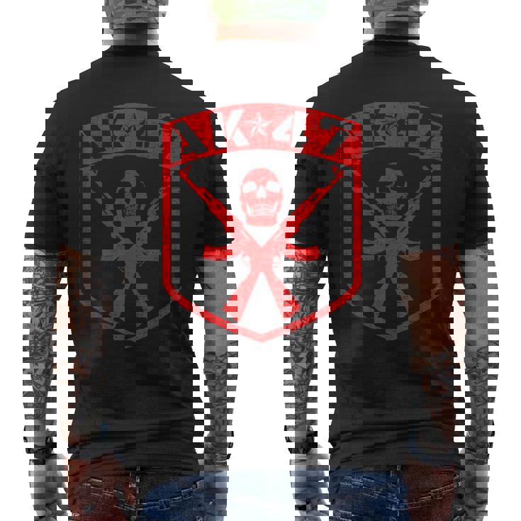 Kalashnikov Skull Ak-47 Pistola De Rifle De Asalto Camiseta Hombre Estampado Espalda