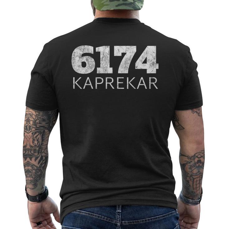 Kaprekar-Constante 6174 Maths Number Teory S T-Shirt mit Rückendruck