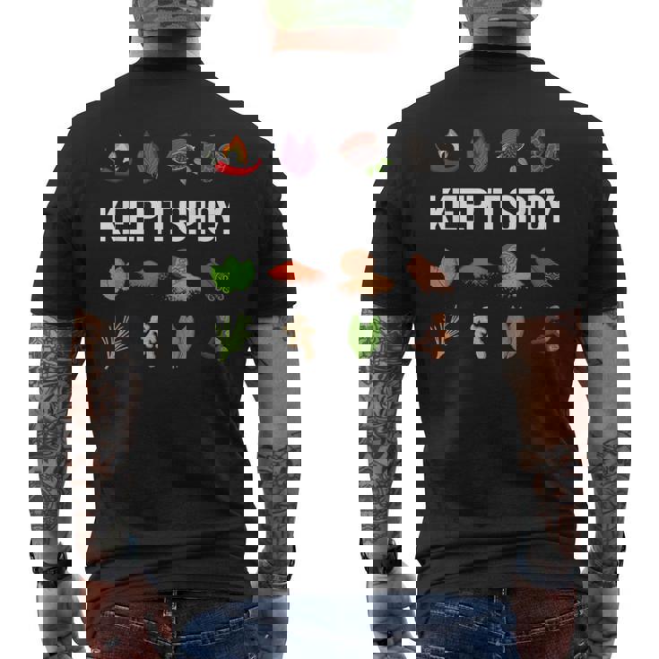 Keep It Spicy  For Cook Who Loves Spices Spice Camiseta Hombre Estampado Espalda