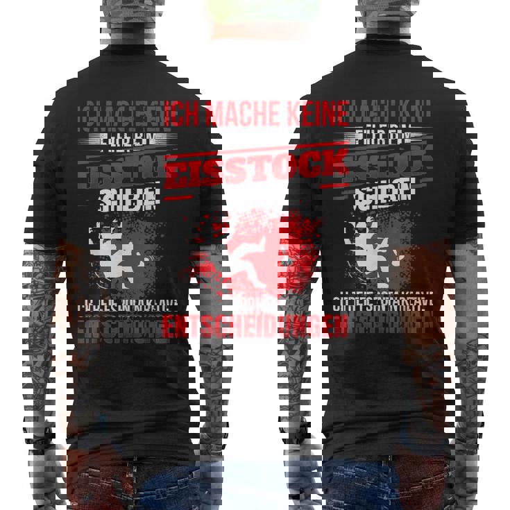 Keine Fehlbei Eisstock Shoot T-Shirt mit Rückendruck