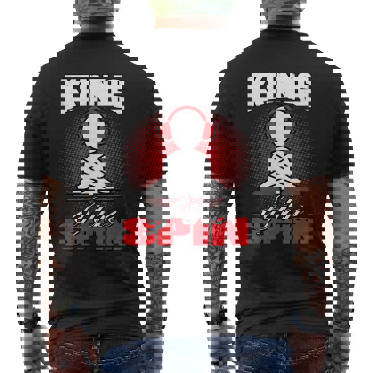 King Of The Spin Edm Dj Music Lover Camiseta Hombre Estampado Espalda