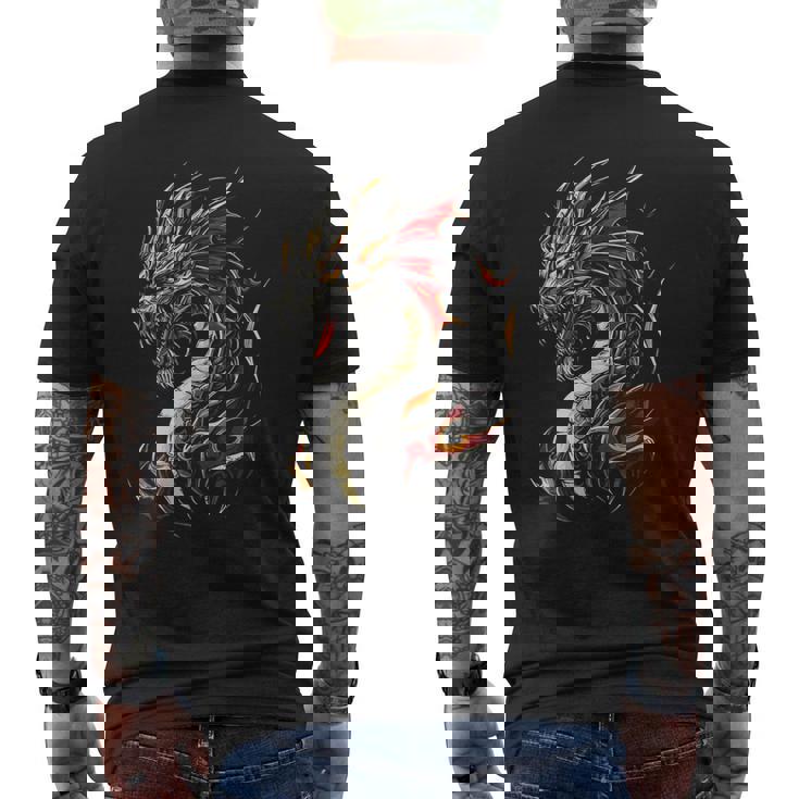Knucker Dragon Motif Obra De Arte Mítica Knucker Dragon Camiseta Hombre Estampado Espalda