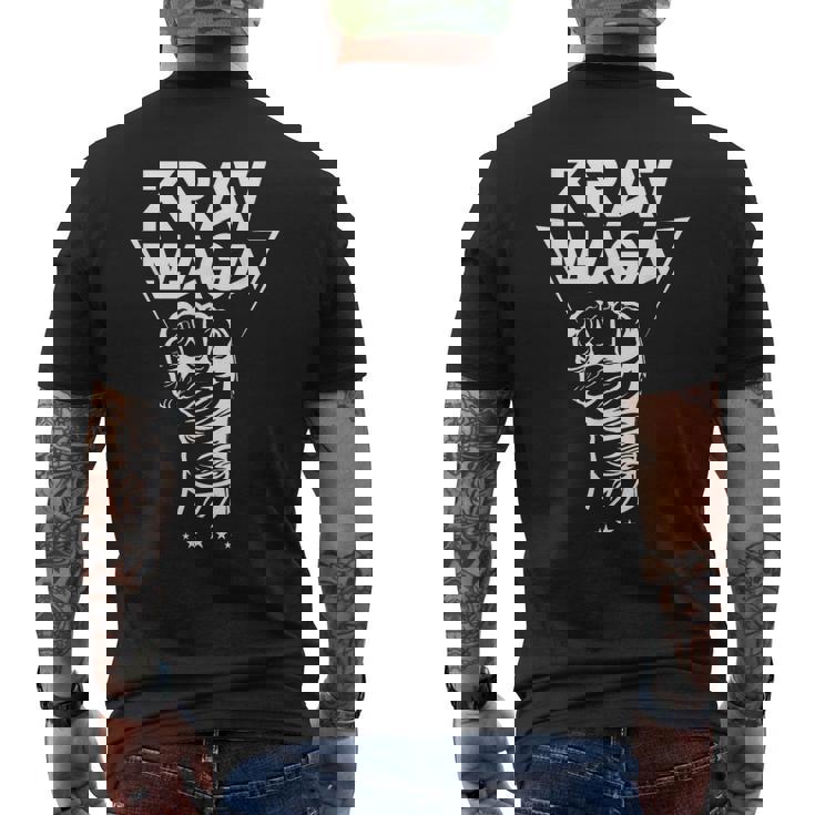 Krav Maga Artes Marciales Guerrero Entrenador Cazas Camiseta Hombre Estampado Espalda