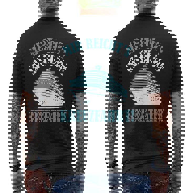 Kreuzfahrtschiff Seereise Reise Spruch Kreuzfahrt T-Shirt mit Rückendruck