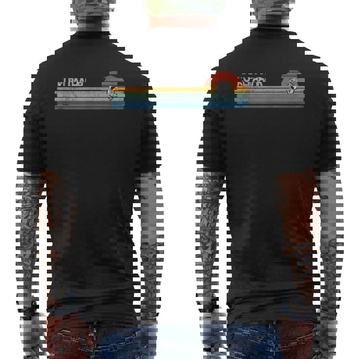 Kulpahar India Uttar Pradesh Retro Sunset Rainbow Synth Idea Tank Top Men's Back Print T-Shirt