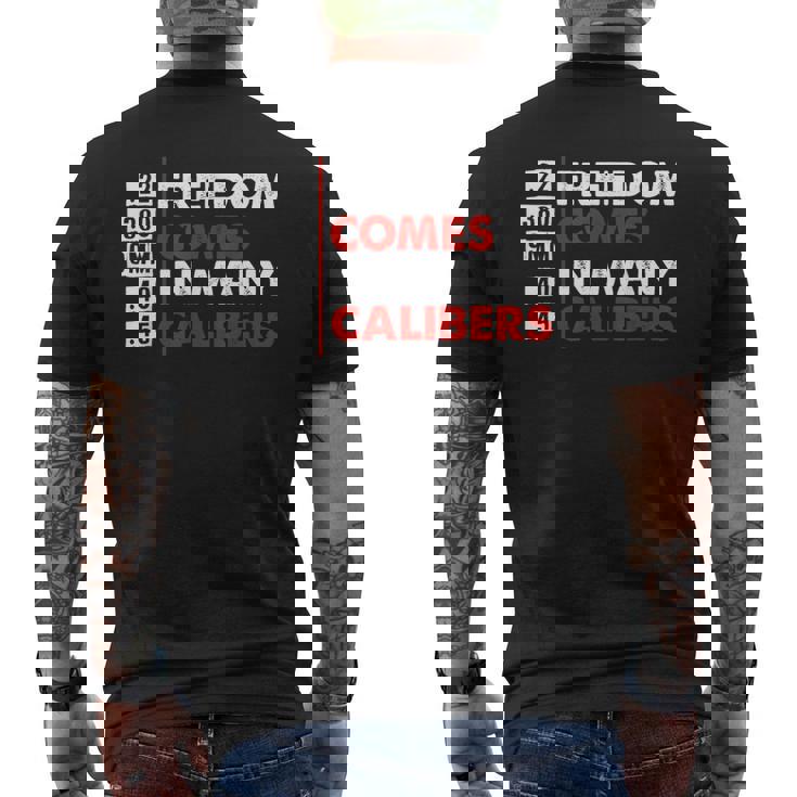 La Libertadiene En Muchos Calibres Propietario De Armas Amante De Las Armas Camiseta Hombre Estampado Espalda