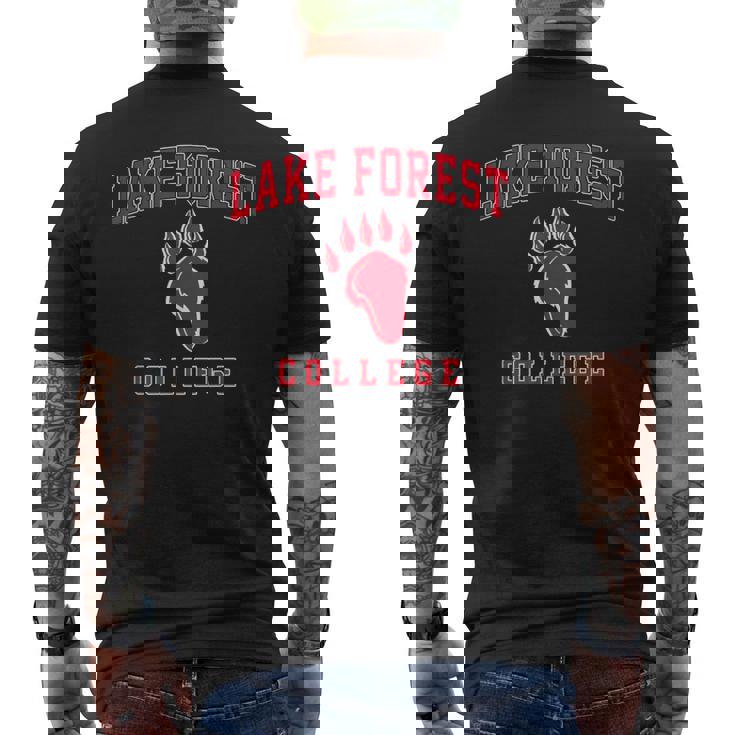 Lake Forest College Athletics Arch Retro Vintage Men's T-shirt Back Print