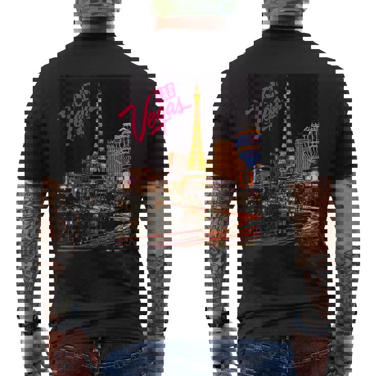 Las Vegas Shirt Vegas Strip Night Life Souvenir And Tank Top Men's Back Print T-Shirt