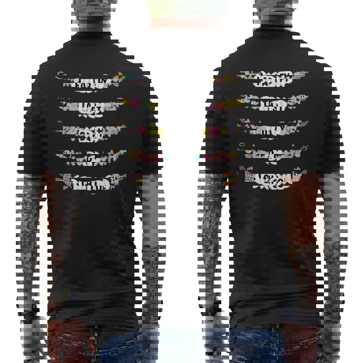 Last Day Of School Friendship Bracelets School Graduation Men's Back Print T-Shirt