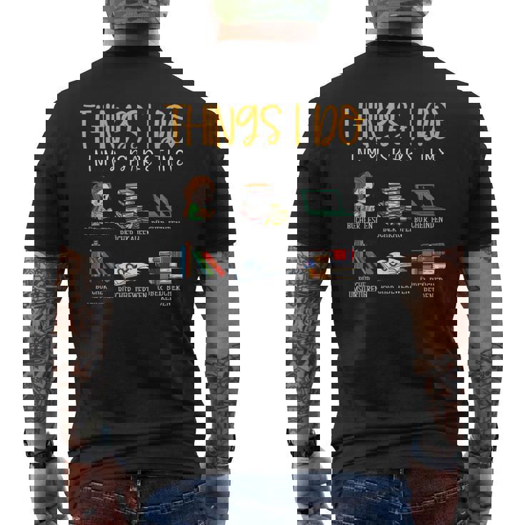 Lectura De Libros Revisión De Libros Bookworm Bookish Camiseta Hombre Estampado Espalda