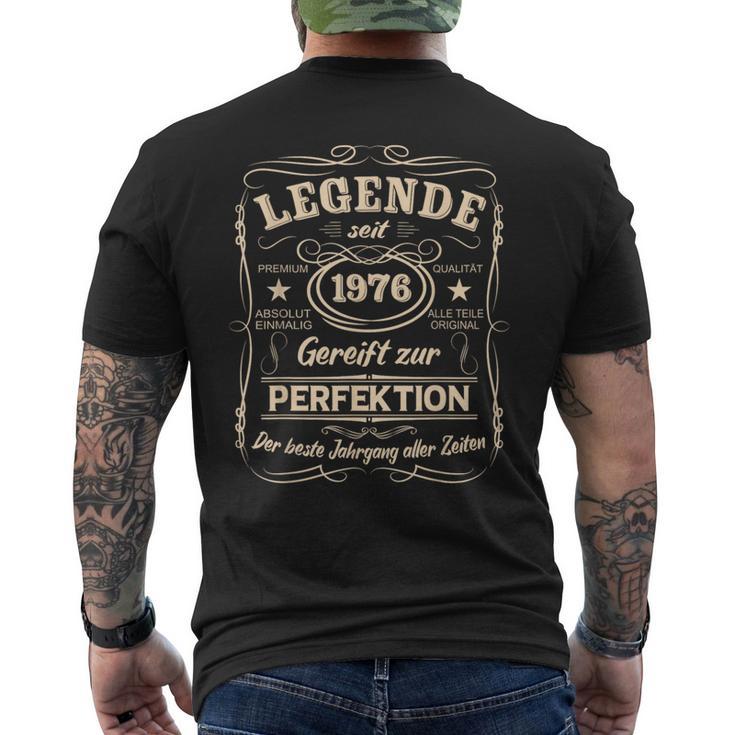 Legends 1976 Born intage 1976 Birthday T-Shirt mit Rückendruck