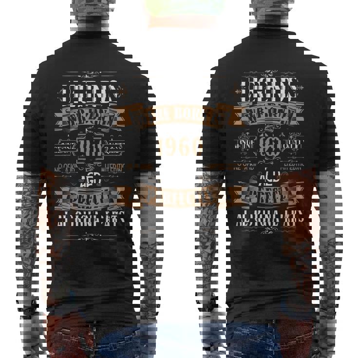 Legends Born In 1960 64Th Birthday 64 Years Old Bday Men Men's T-shirt Back Print