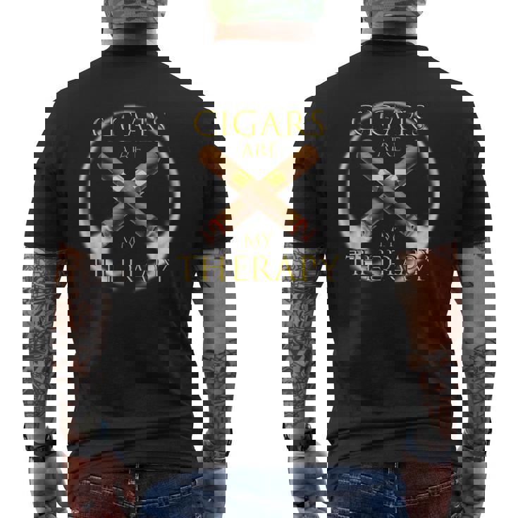 Les Cigares Amusants Sont Ma Thérapie Cadeau Du Fumeur De Ci T-shirt imprimé au dos