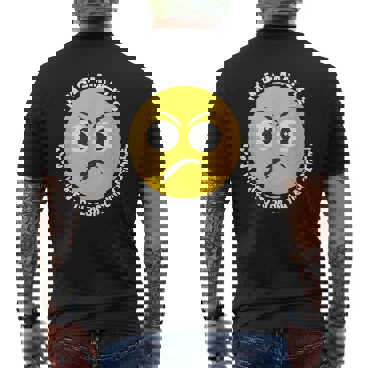 Les Masques Me Manquent Maintenant Je Dois Regarder Les Gens Laids Unmasked Meme T-shirt imprimé au dos