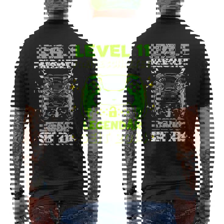 Level 11 Years Birthday Young Gamer 2014 Birthday T-Shirt mit Rückendruck