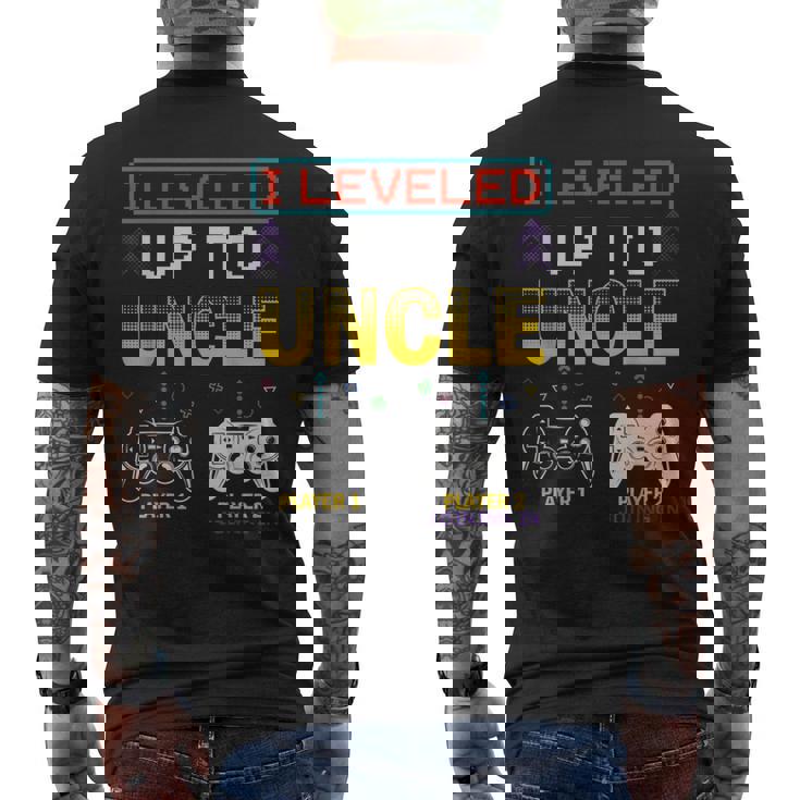 I Leveled Up To Uncle 2023 Nueva Familia Promocionada A Jugador Camiseta Hombre Estampado Espalda