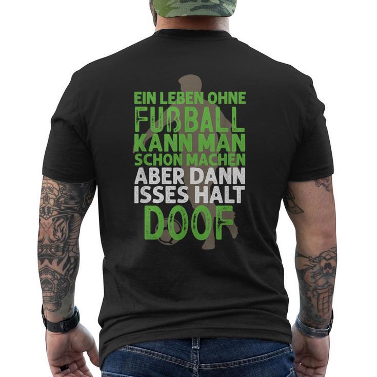 A Life Without Football Football Player T-Shirt mit Rückendruck