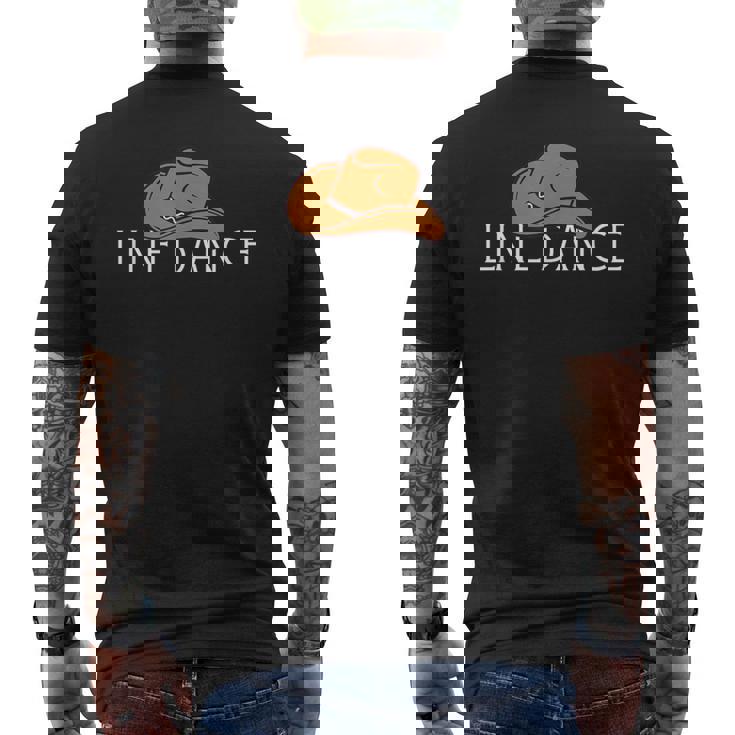 Line Dance Chapeau De Cowboy Country Music Line Dancer T-shirt imprimé au dos