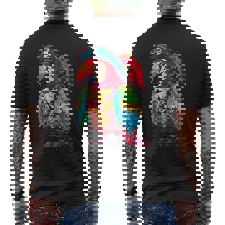 Loro Pirata Divertido Loroestido Como Pirata Camiseta Hombre Estampado Espalda