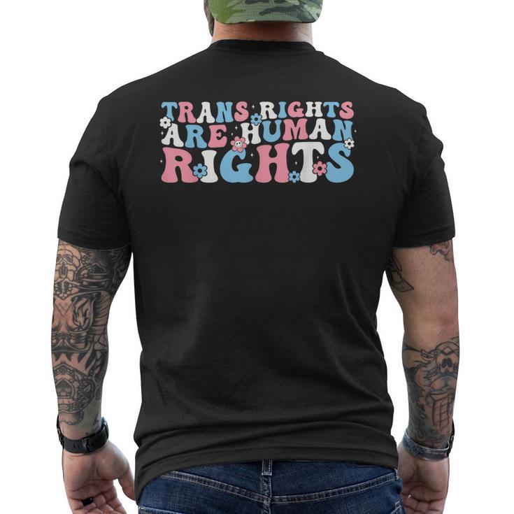 Los Derechos Trans Son El Orgullo Lgbtq Transgénero De Derechos Humanos Camiseta Hombre Estampado Espalda