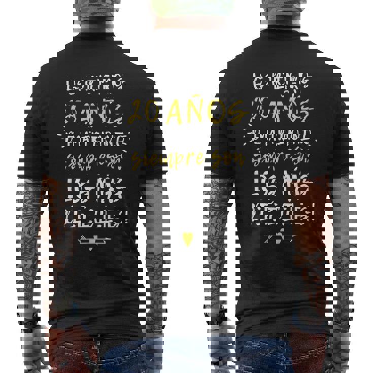 Los Primeros 20 Años Aniversario De Pareja Boda Regalo Camiseta Hombre Estampado Espalda