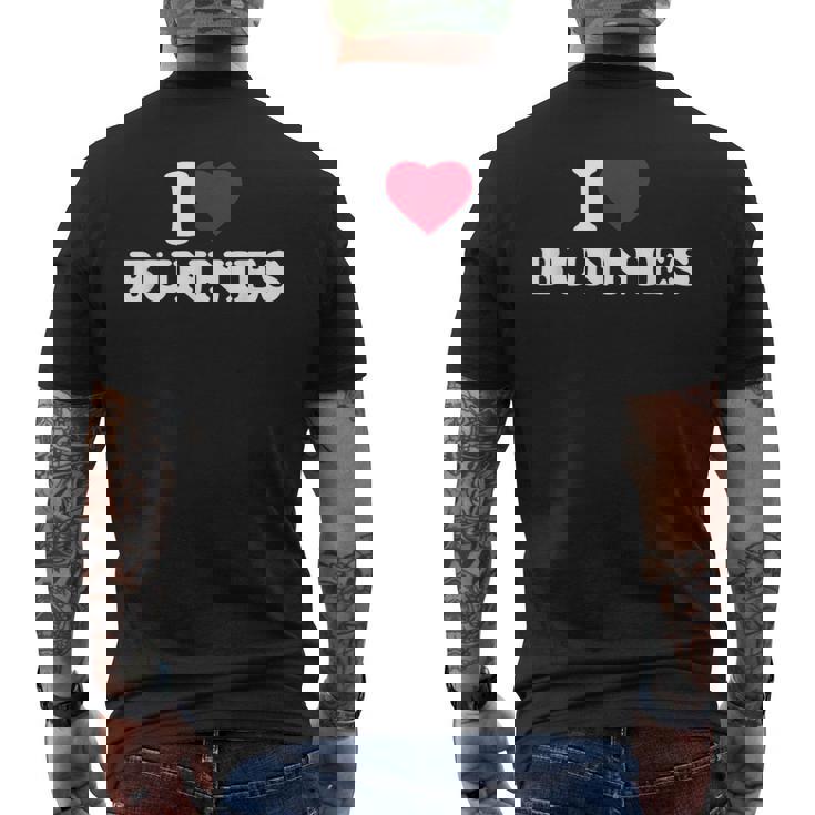 I Love Bunnies I Heart Bunnies Animal Lover Men's Back Print T-Shirt